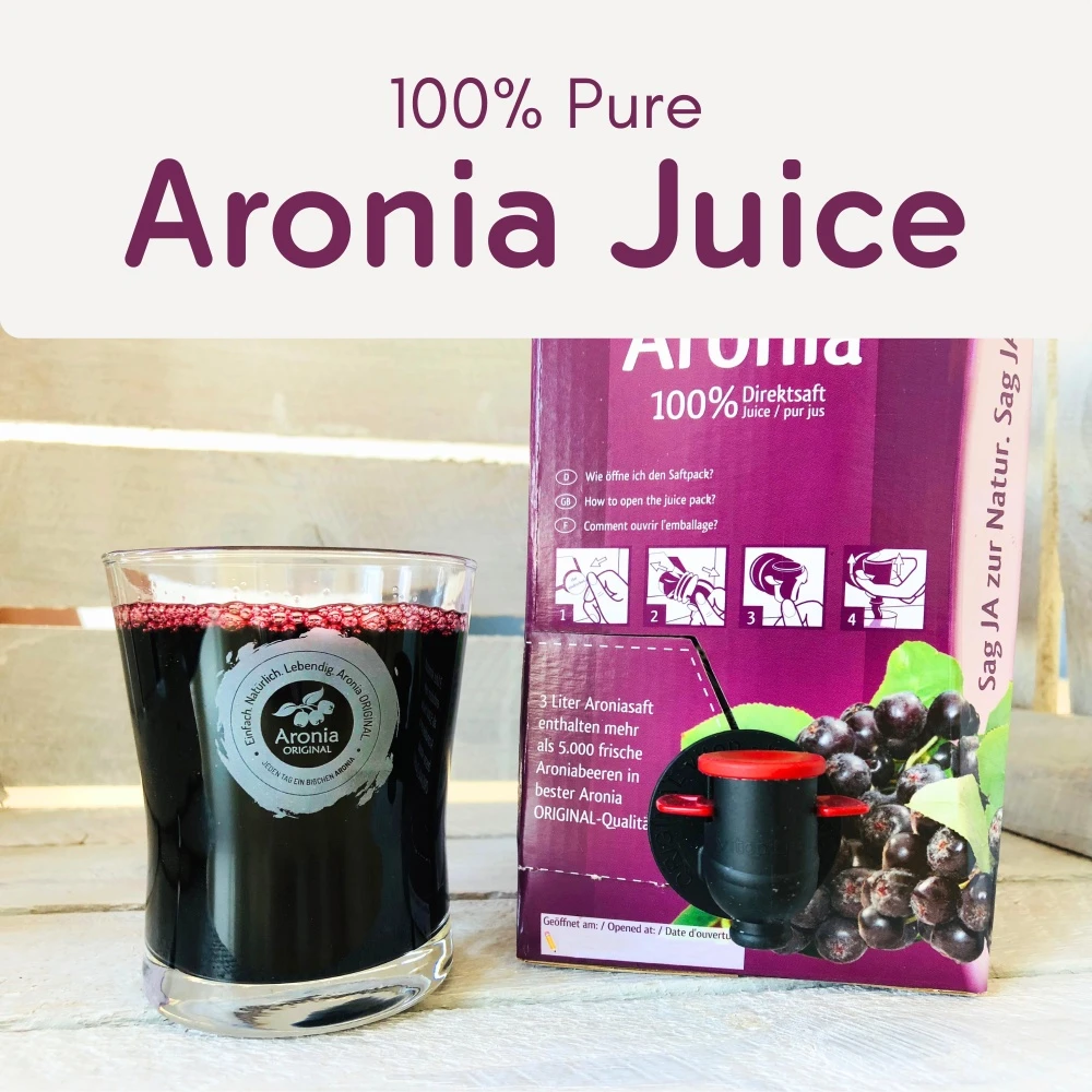 Organic Aronia Berry Juice 3L | Pure, Not from Concentrate